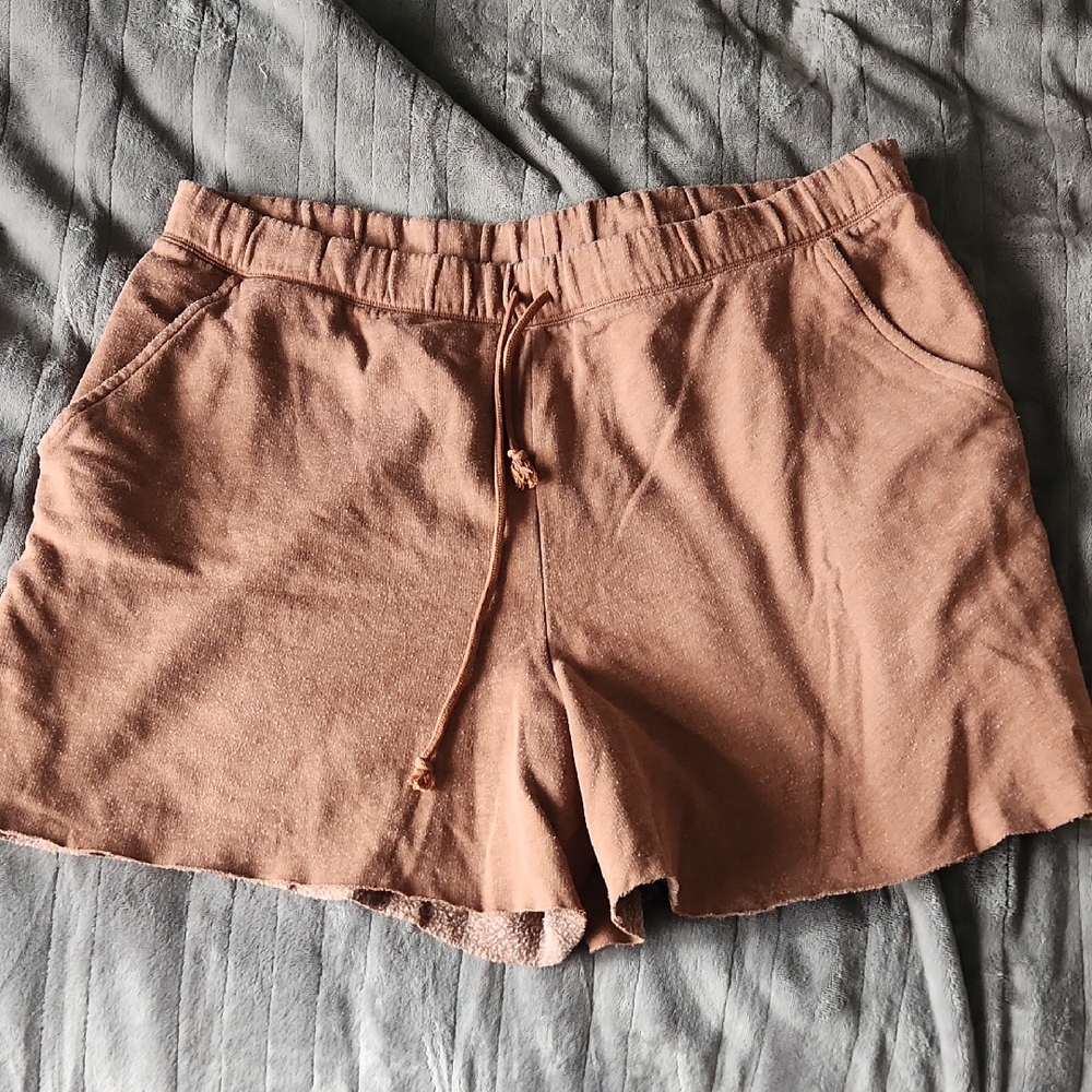 PINK Victoria's Secret Terracotta/ Brown Terry Lounge Shorts Size Xxl